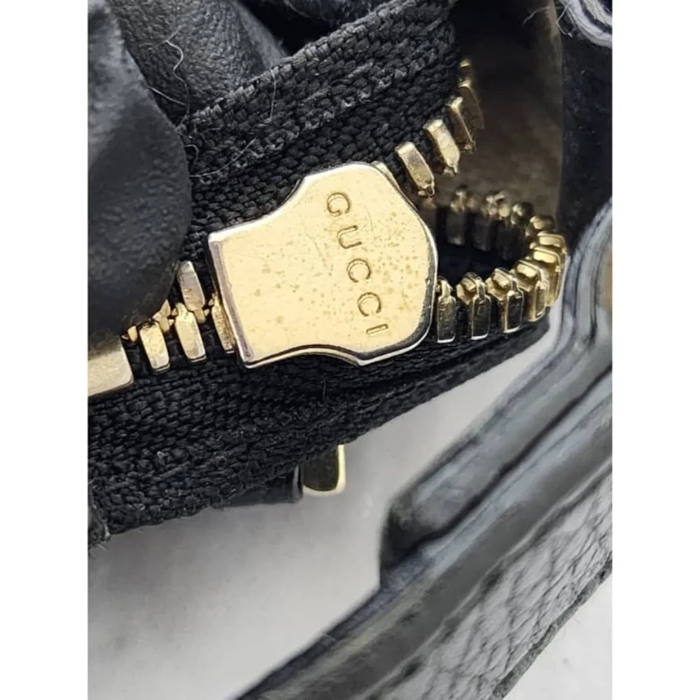 Authentic Gucci Interlocking G Hobo Bag Black
